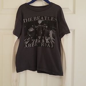 Children Boy Kids T Shirt THE BEATLES ABBEY ROAD Graphic Shirt Black
